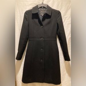 J Crew Women’s Black Dress Coat size 2 Tall